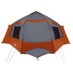 Sport si Outdoor - Camping - Corturi camping - Cort cabina cu acoperis Gri si Portocalie 405 x 405 x 273 cm - Infinity.ro