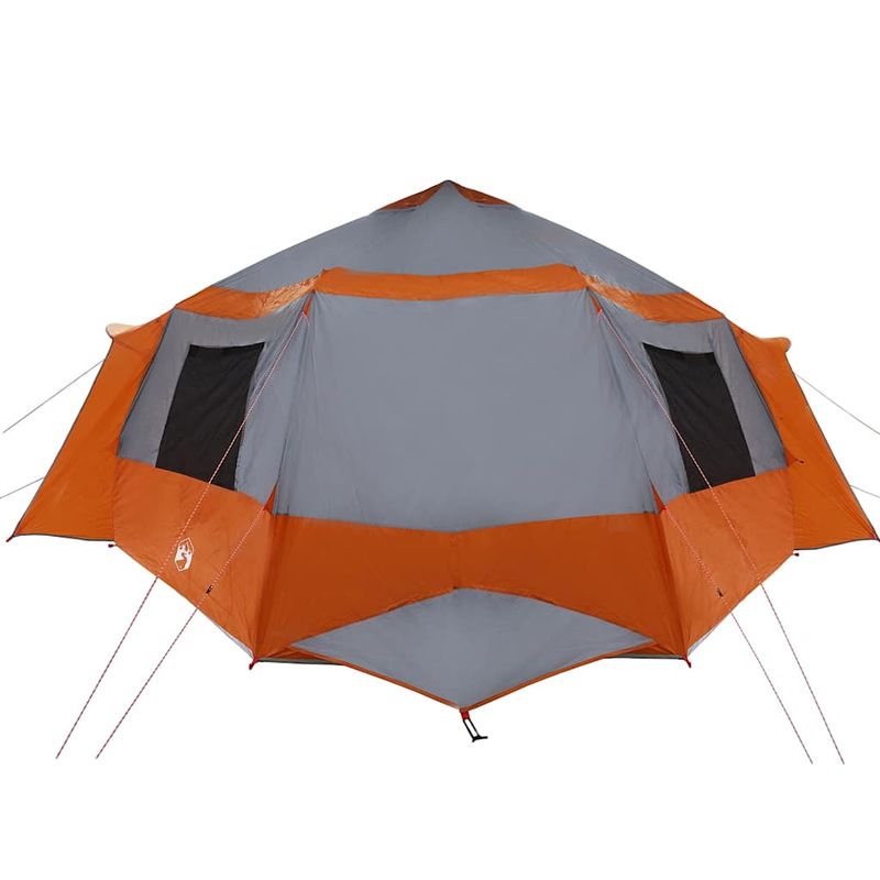 Sport si Outdoor - Camping - Corturi camping - Cort cabina cu acoperis Gri si Portocalie 500 x 500 x 294 cm - Infinity.ro