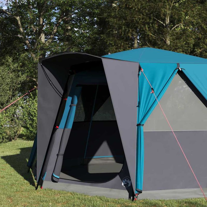 Sport si Outdoor - Camping - Corturi camping - Cort cabina cu acoperis albastru 425 x 396 x 222 cm - Infinity.ro