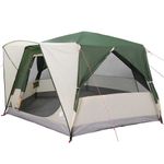 Sport si Outdoor - Camping - Corturi camping - Cort cabina cu acoperis cu depozitare Verde 400 x 350 x 212 cm - Infinity.ro