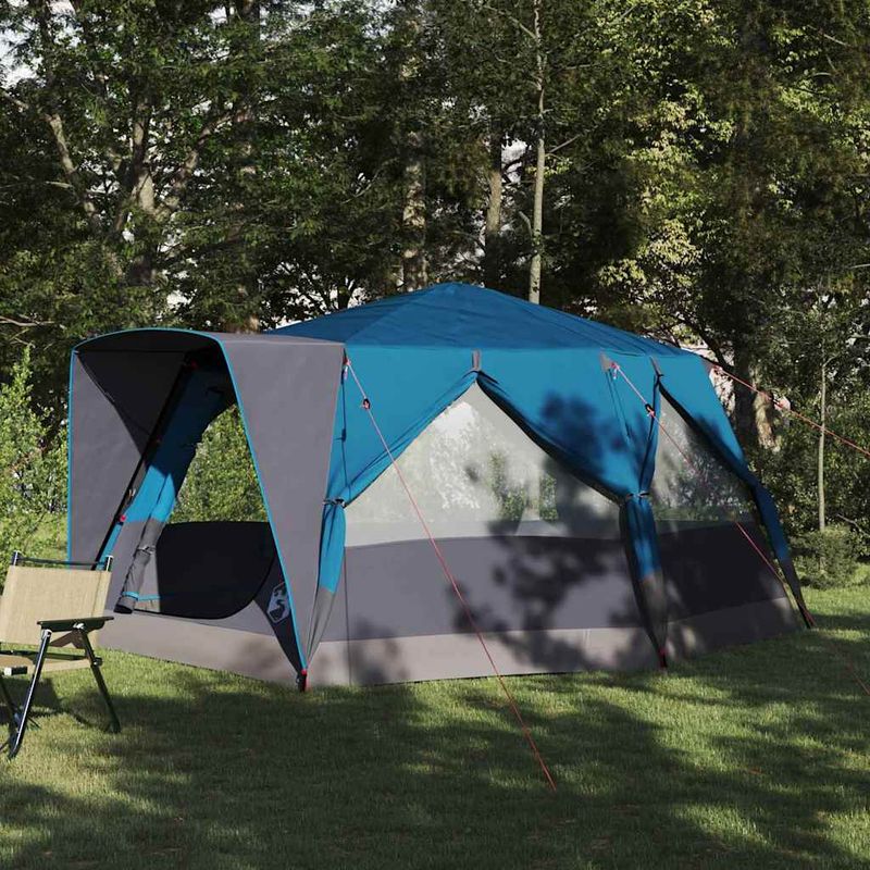 Sport si Outdoor - Camping - Corturi camping - Cort cabina cu acoperis albastru 400 x 350 x 212 cm - Infinity.ro