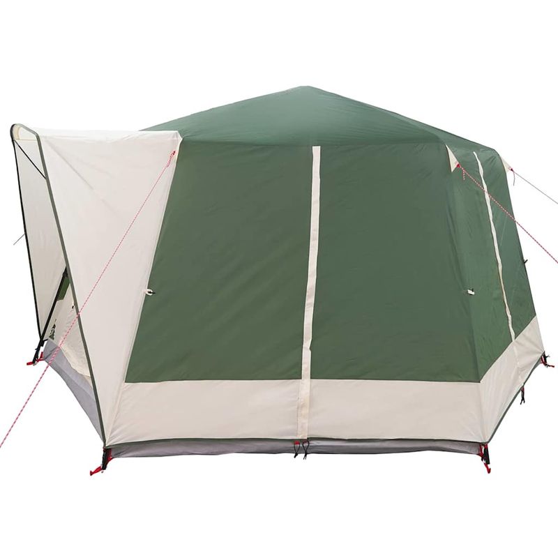Sport si Outdoor - Camping - Corturi camping - Cort cabina cu acoperis Verde si alb 333 x 317 x 194 cm - Infinity.ro