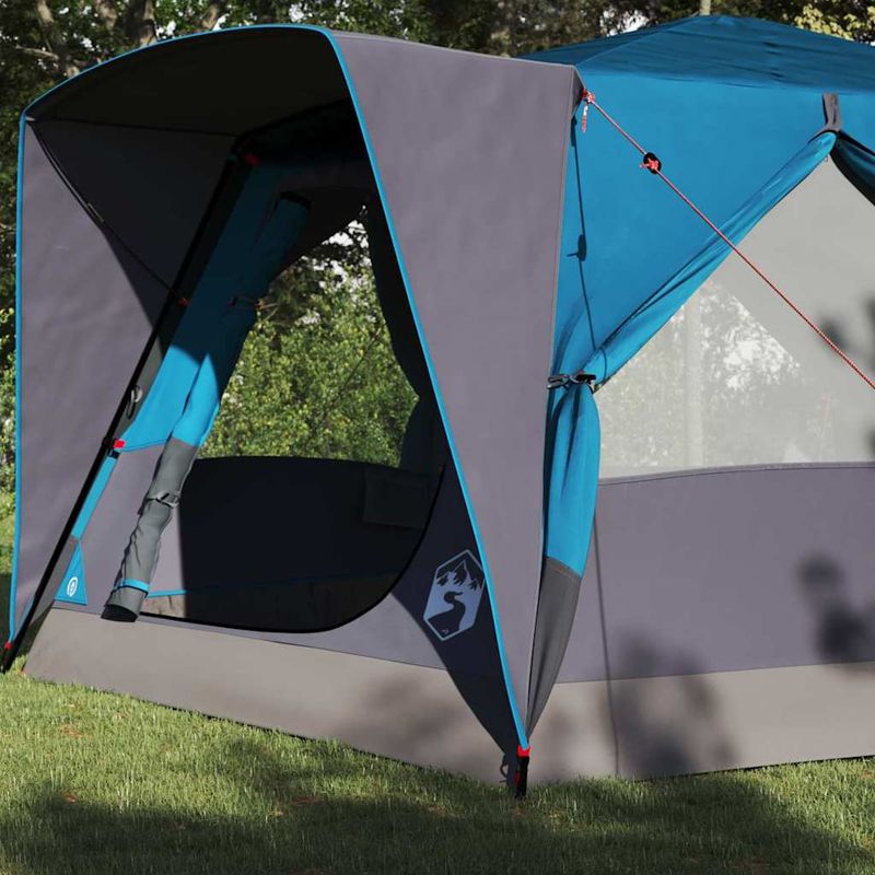 Sport si Outdoor - Camping - Corturi camping - Cort cabina cu acoperis albastru 400 x 350 x 212 cm - Infinity.ro