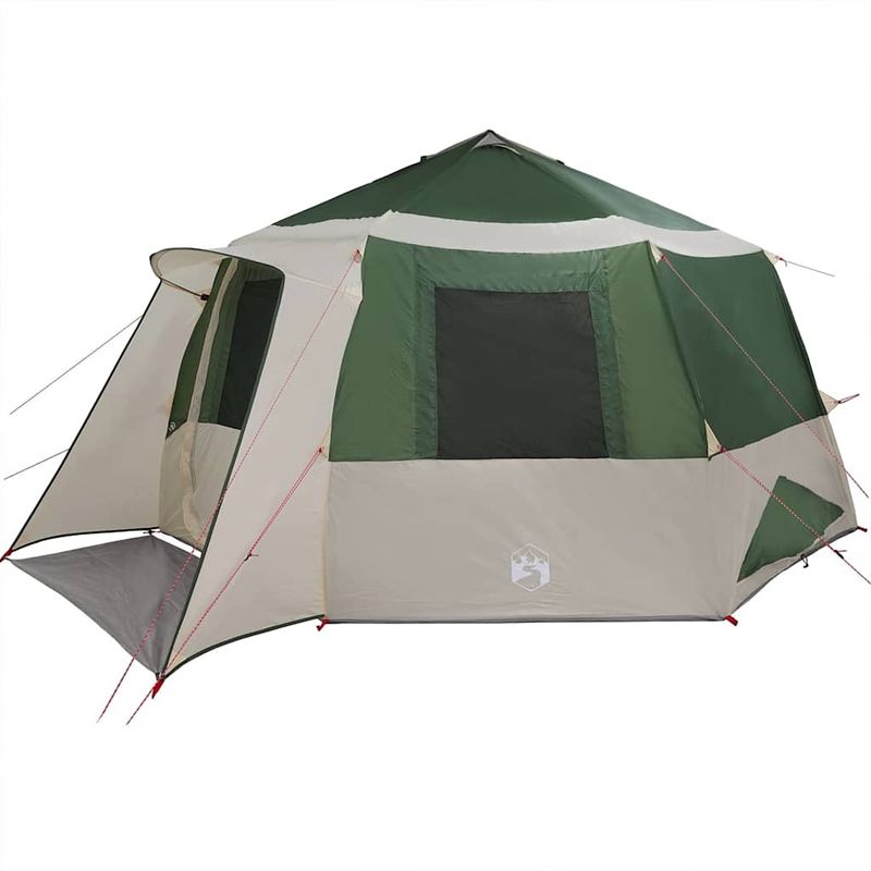 Sport si Outdoor - Camping - Corturi camping - Cort cabina cu acoperis Verde si gri 500 x 500 x 294 cm - Infinity.ro