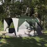 Sport si Outdoor - Camping - Corturi camping - Cort cabina cu acoperis cu depozitare Verde 400 x 350 x 212 cm - Infinity.ro