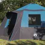 Sport si Outdoor - Camping - Corturi camping - Cort cabina cu acoperis Albastru si Gri 500 x 500 x 294 cm - Infinity.ro