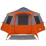 Sport si Outdoor - Camping - Corturi camping - Cort cabina cu acoperis Gri si Portocalie 500 x 500 x 294 cm - Infinity.ro