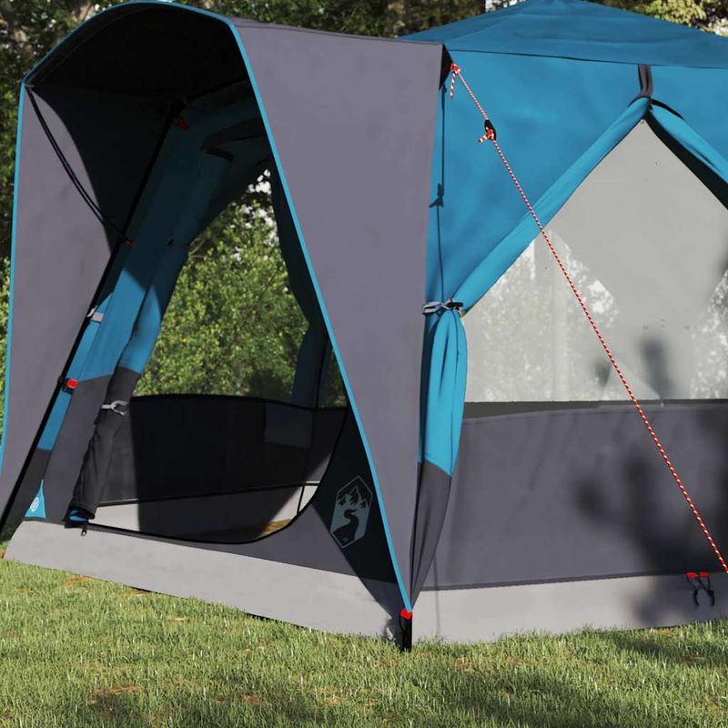 Sport si Outdoor - Camping - Corturi camping - Cort cabina cu acoperis Albastru si Gri 333 x 317 x 194 cm - Infinity.ro