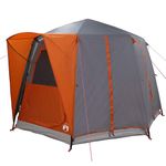 Sport si Outdoor - Camping - Corturi camping - Cort cabina cu acoperis Gri si Portocalie 320 x 320 x 203 cm - Infinity.ro