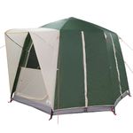 Sport si Outdoor - Camping - Corturi camping - Cort cabina cu acoperis Verde si alb 320 x 320 x 203 cm - Infinity.ro