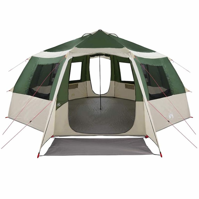 Sport si Outdoor - Camping - Corturi camping - Cort cabina cu acoperis Verde si gri 500 x 500 x 294 cm - Infinity.ro