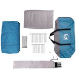 Sport si Outdoor - Camping - Corturi camping - Cort cabina cu acoperis Albastru si Gri 320 x 320 x 203 cm - Infinity.ro