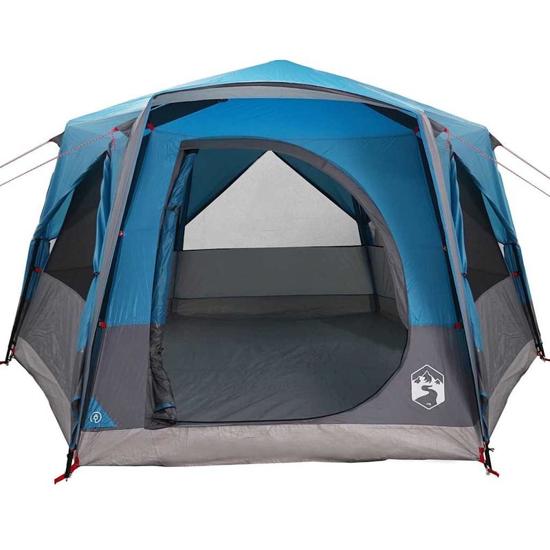 Sport si Outdoor - Camping - Corturi camping - Cort cabina cu acoperis Albastru si Gri 333 x 317 x 194 cm - Infinity.ro