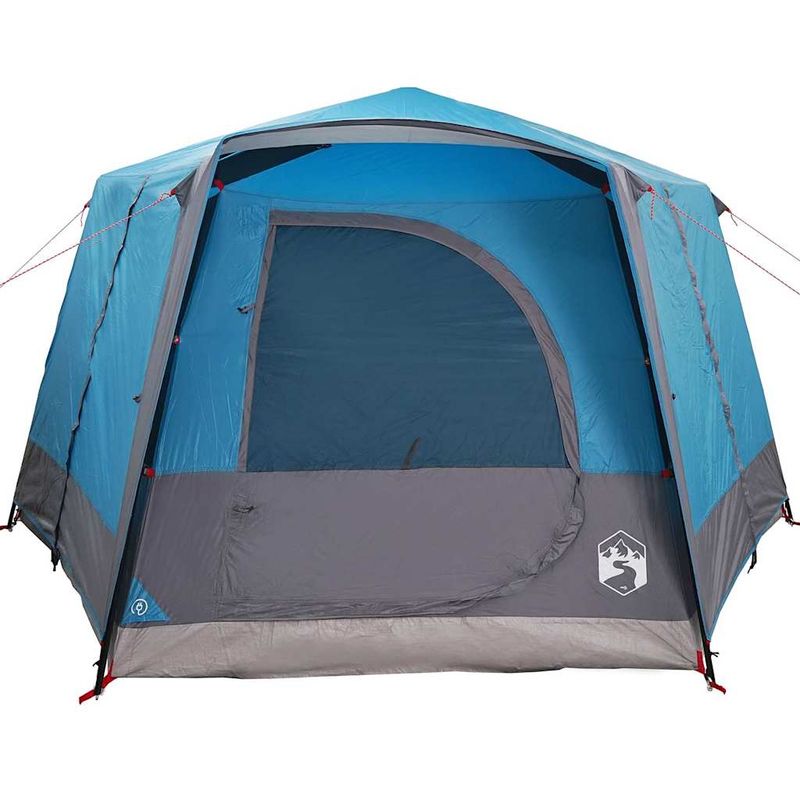 Sport si Outdoor - Camping - Corturi camping - Cort cabina cu acoperis Albastru si Gri 333 x 317 x 194 cm - Infinity.ro