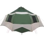 Sport si Outdoor - Camping - Corturi camping - Cort cabina cu acoperis Verde si gri 500 x 500 x 294 cm - Infinity.ro