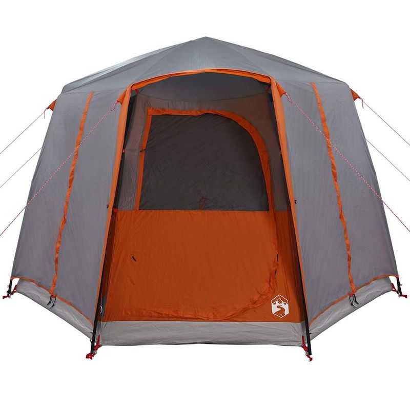 Sport si Outdoor - Camping - Corturi camping - Cort cabina cu acoperis Gri si Portocalie 320 x 320 x 203 cm - Infinity.ro