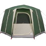 Sport si Outdoor - Camping - Corturi camping - Cort cabina cu acoperis Verde si alb 320 x 320 x 203 cm - Infinity.ro