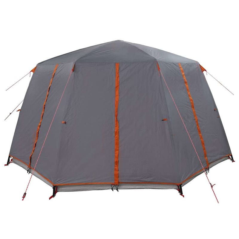 Sport si Outdoor - Camping - Corturi camping - Cort cabina cu acoperis Gri si Portocalie 425 x 396 x 222 cm - Infinity.ro