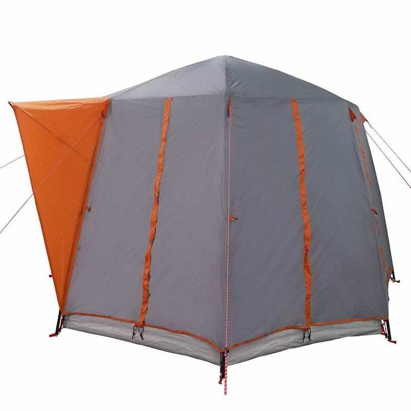 Sport si Outdoor - Camping - Corturi camping - Cort cabina cu acoperis Gri si Portocalie 320 x 320 x 203 cm - Infinity.ro