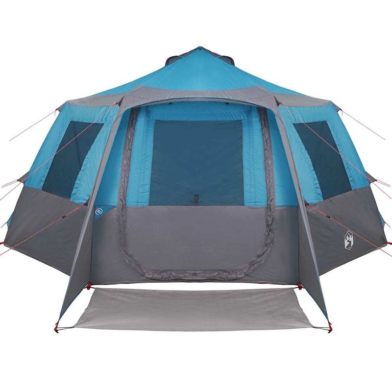 Sport si Outdoor - Camping - Corturi camping - Cort cabina cu acoperis Albastru si Gri 500 x 500 x 294 cm - Infinity.ro