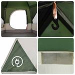 Sport si Outdoor - Camping - Corturi camping - Cort cabina cu acoperis Verde si alb 333 x 317 x 194 cm - Infinity.ro
