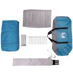 Sport si Outdoor - Camping - Corturi camping - Cort cabina cu acoperis Albastru si Gri 333 x 317 x 194 cm - Infinity.ro