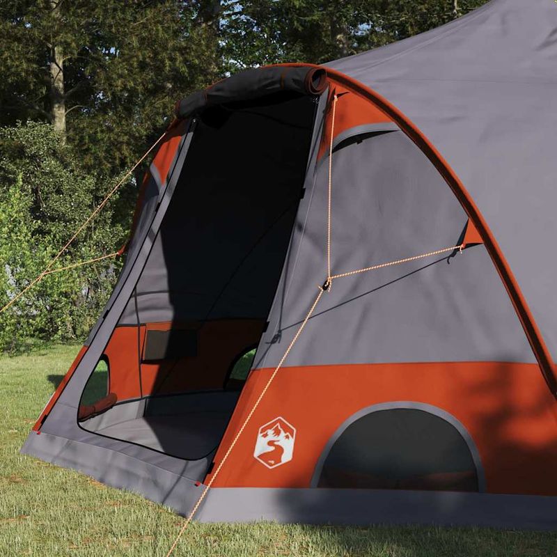 Sport si Outdoor - Camping - Corturi camping - Cort cu dome cu acoperis Gri si Portocalie 505 x 450 x 248 cm - Infinity.ro