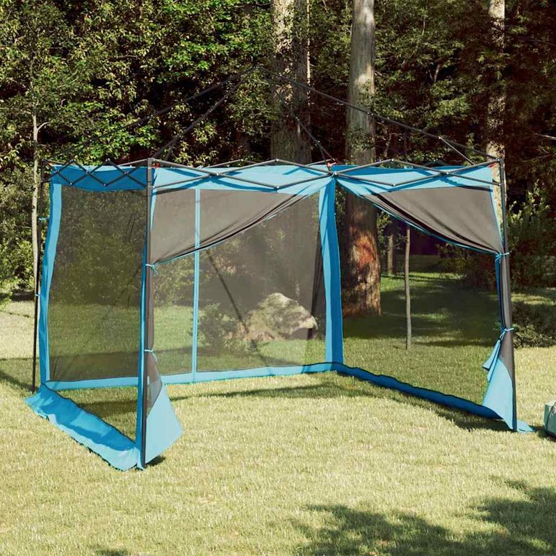 Sport si Outdoor - Camping - Corturi camping - Cort cu acoperis Altele cu aerisire de aer Ajustabil Albastru si Negru 303 x 303 cm - Infinity.ro