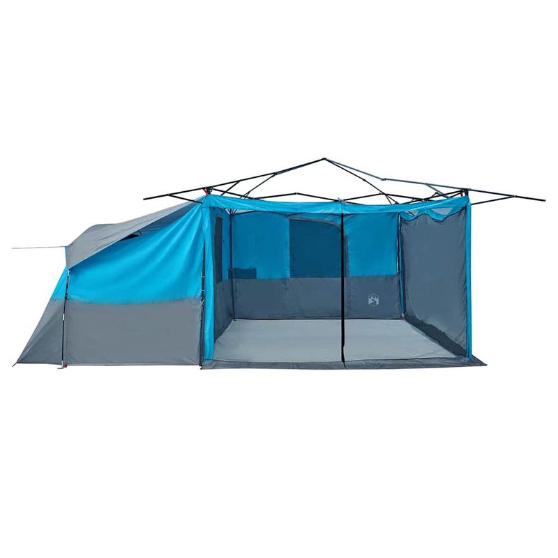 Sport si Outdoor - Camping - Corturi camping - Cort cu acoperis Altele cu aerisire de aer Albastru si Negru 520 x 520 x 190 cm - Infinity.ro
