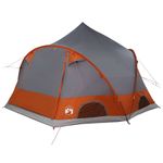 Sport si Outdoor - Camping - Corturi camping - Cort cu dome cu acoperis Gri si Portocalie 505 x 450 x 248 cm - Infinity.ro
