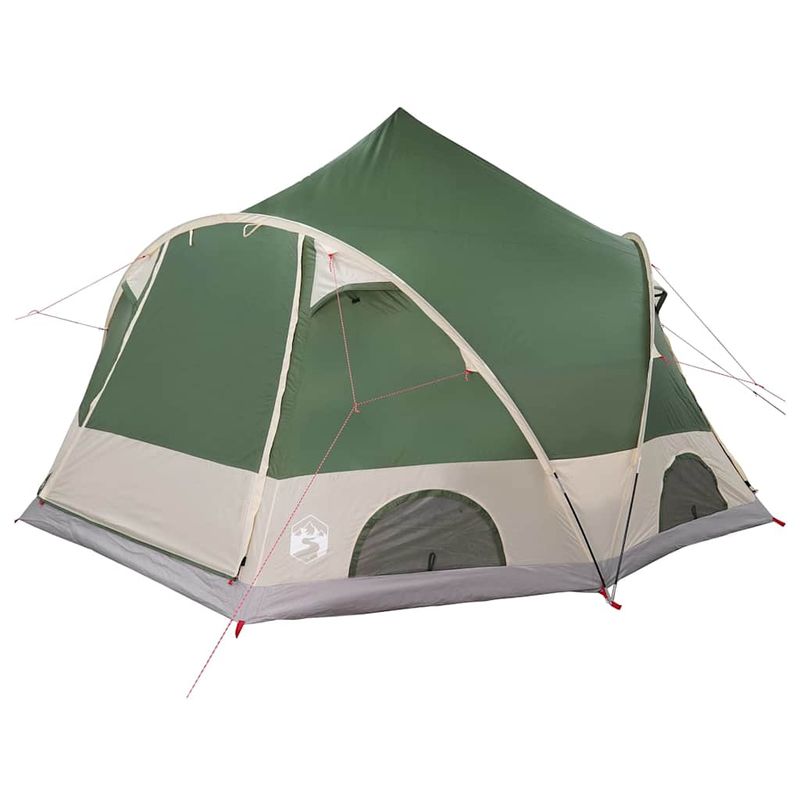 Sport si Outdoor - Camping - Corturi camping - Cort cu dome cu acoperis cu depozitare Verde 505 x 450 x 248 cm - Infinity.ro