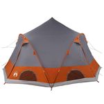 Sport si Outdoor - Camping - Corturi camping - Cort cu dome cu acoperis Gri si Portocalie 505 x 450 x 248 cm - Infinity.ro