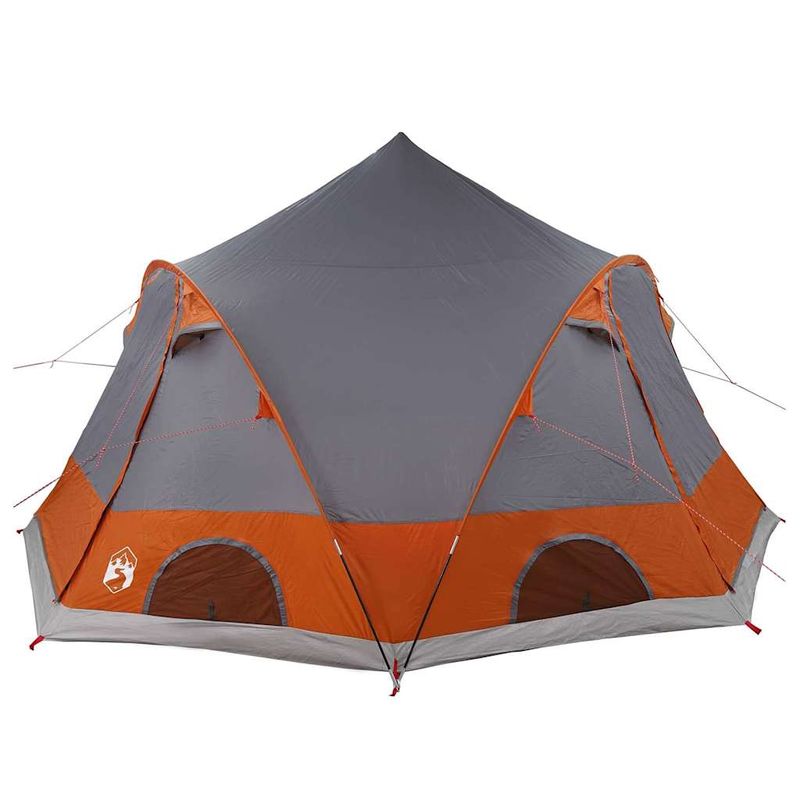 Sport si Outdoor - Camping - Corturi camping - Cort cu dome cu acoperis Gri si Portocalie 505 x 450 x 248 cm - Infinity.ro