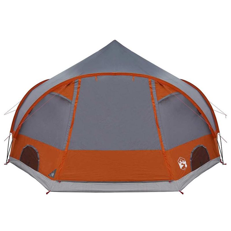Sport si Outdoor - Camping - Corturi camping - Cort cu dome cu acoperis Gri si Portocalie 505 x 450 x 248 cm - Infinity.ro
