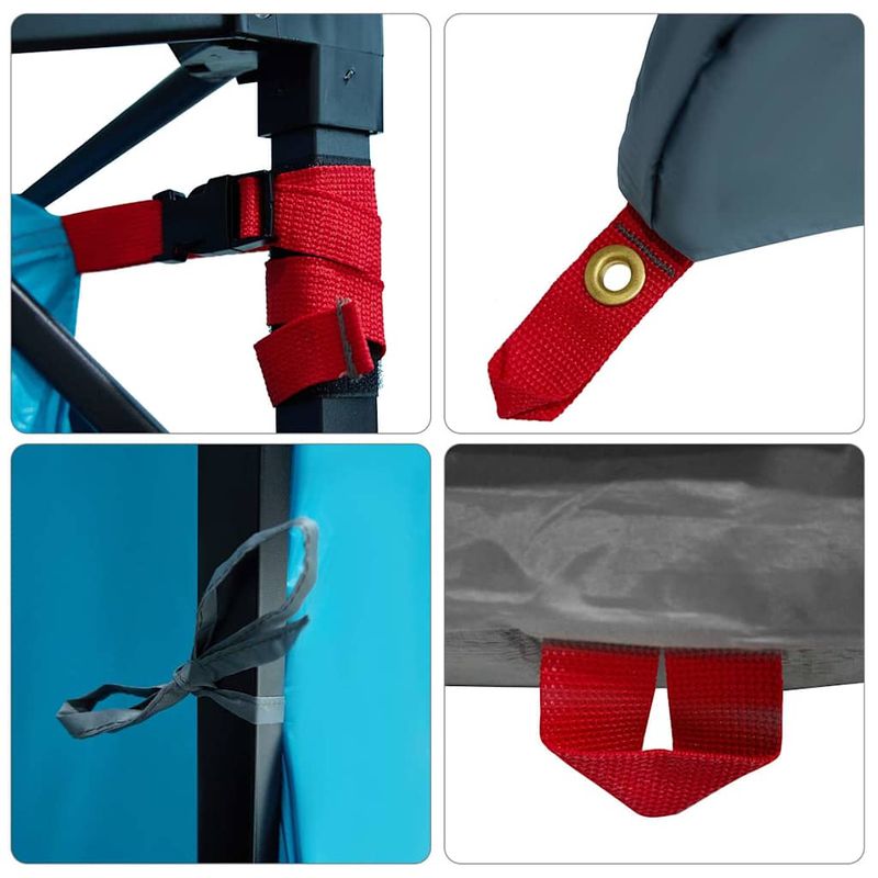 Sport si Outdoor - Camping - Corturi camping - Cort cu acoperis Altele cu aerisire de aer Albastru si Negru 291 x 291 cm - Infinity.ro
