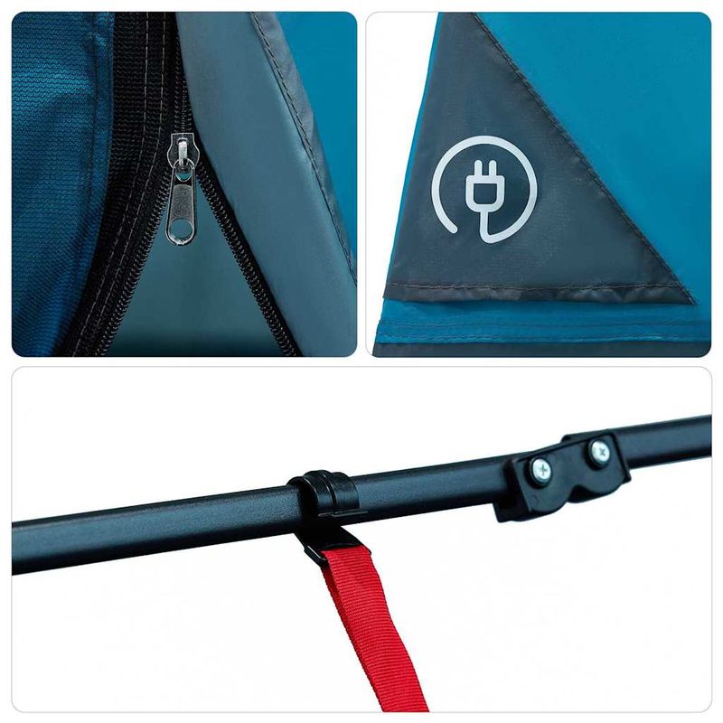 Sport si Outdoor - Camping - Corturi camping - Cort cu acoperis Altele Manual cu aerisire de aer Albastru si Negru 290 x 288 cm - Infinity.ro