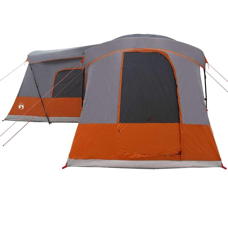 Sport si Outdoor - Camping - Corturi camping - Cort cu acoperis Gri si Portocalie 680 x 510 x 210 cm - Infinity.ro