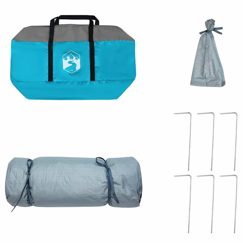 Sport si Outdoor - Camping - Corturi camping - Cort cu acoperis Altele cu aerisire de aer Albastru si Negru 291 x 291 cm - Infinity.ro