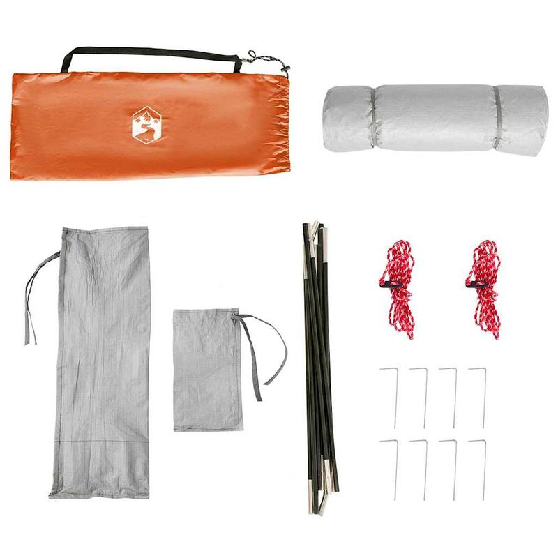 Sport si Outdoor - Camping - Corturi camping - Cort cu acoperis Altele Gri si Portocaliu si Negru 280 x 220 x 176 cm - Infinity.ro