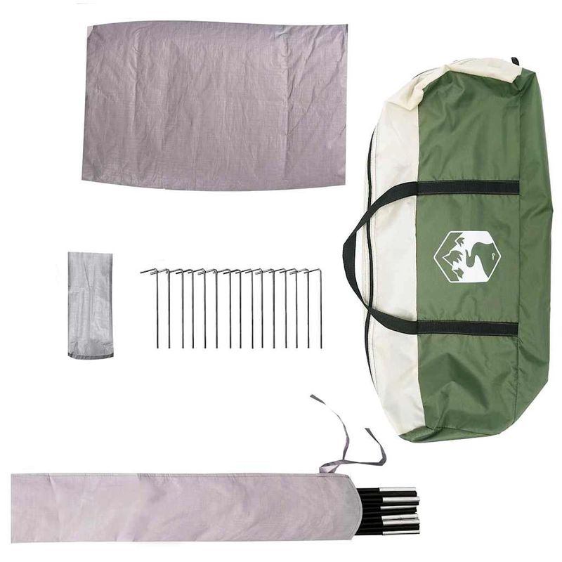 Sport si Outdoor - Camping - Corturi camping - Cort cu dome cu acoperis cu depozitare Verde 505 x 450 x 248 cm - Infinity.ro