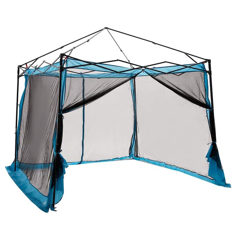 Sport si Outdoor - Camping - Corturi camping - Cort cu acoperis Altele cu aerisire de aer Ajustabil Albastru si Negru 303 x 303 cm - Infinity.ro
