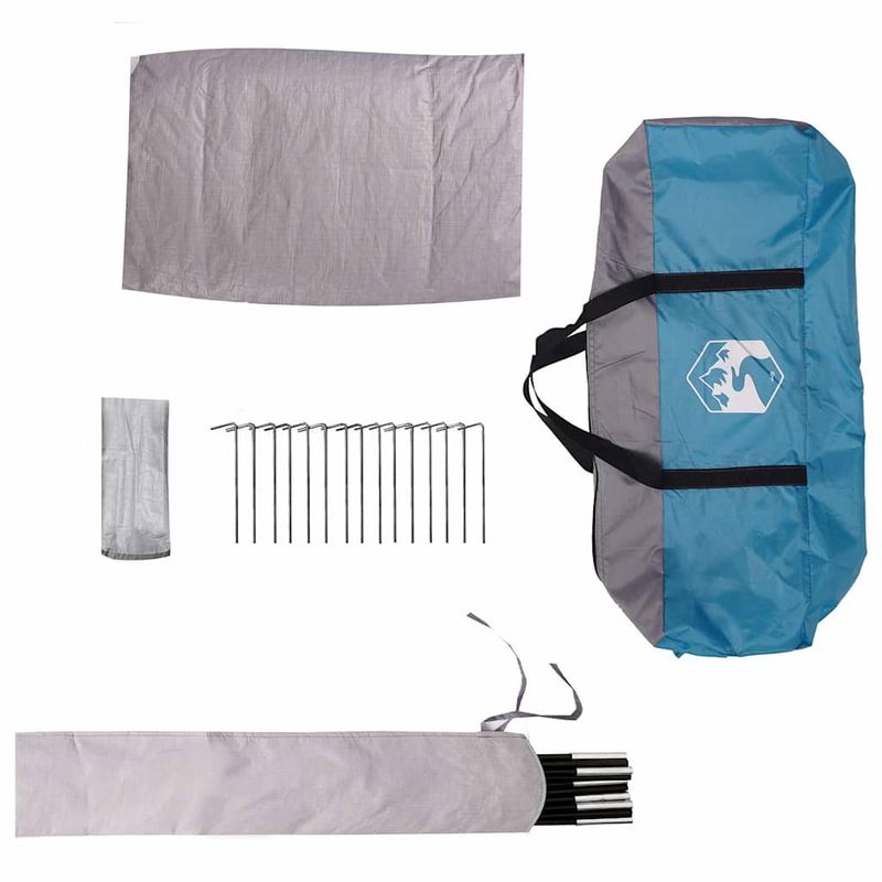 Sport si Outdoor - Camping - Corturi camping - Cort cu dome cu acoperis albastru 505 x 450 x 248 cm - Infinity.ro