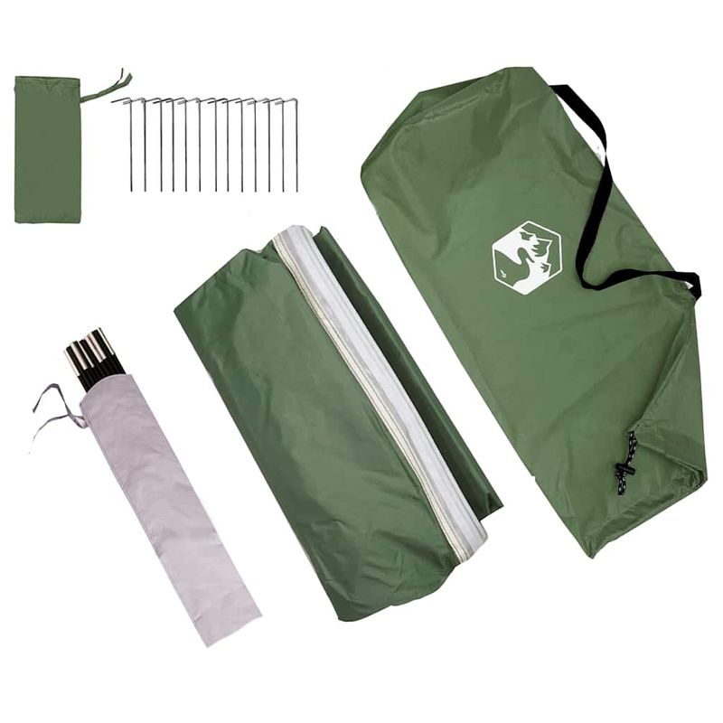 Sport si Outdoor - Camping - Corturi camping - Cort cu acoperis Altele Verde si Negru 285 x 255 x 245 cm Poliester - Infinity.ro