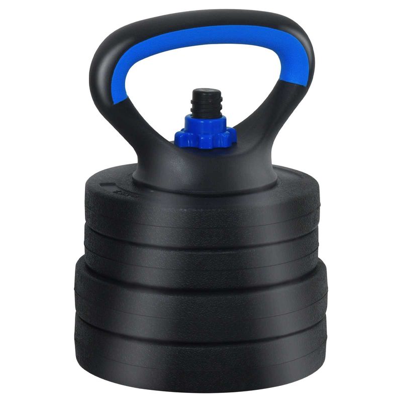 Sport si Outdoor - Fitness - Greutati si echipament - Greutati - Set de Haltere 4 in 1 Negru si Albastru 121 x 19,5 x 19,5 cm - Infinity.ro