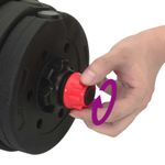 Sport si Outdoor - Fitness - Greutati si echipament - Greutati - Set de Haltere 2 in 1 Negru si rosu 121 x 19,5 x 19,5 cm - Infinity.ro