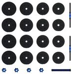 Sport si Outdoor - Fitness - Greutati si echipament - Greutati - Set de Haltere 2 in 1 Negru si Albastru 121 x 19,5 x 19,5 cm - Infinity.ro