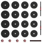 Sport si Outdoor - Fitness - Greutati si echipament - Greutati - Set de Haltere 2 in 1 Negru si rosu 121 x 19,5 x 19,5 cm - Infinity.ro