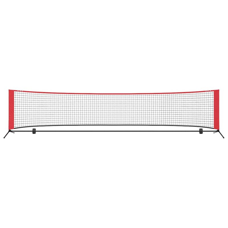 Sport si Outdoor - Sporturi cu paleta - Tenis - Echipamente de tenis - Retea de tenis Manual Negru si rosu 396 x 92 x 87 cm Poliester - Infinity.ro