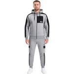 Fashion, accesorii si bijuterii - Barbati - Imbracaminte - Treninguri barbati - Trening barbati Just Emporio cu gluga si fermoar S Gri - Infinity.ro