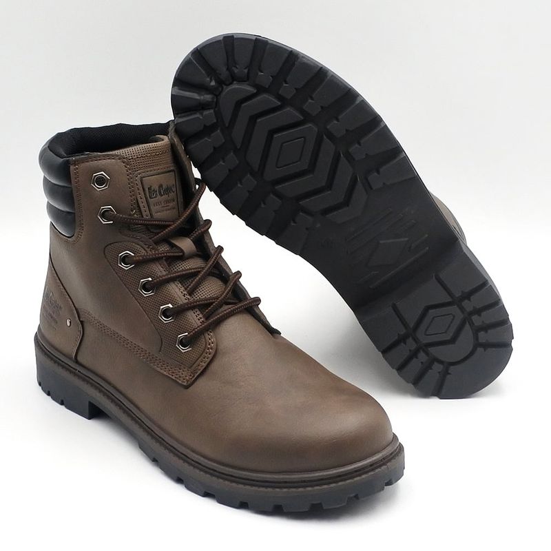 Fashion, accesorii si bijuterii - Barbati - Incaltaminte barbati - Ghete barbati - Bocanci Barbati Lee Cooper 43 Maro - Infinity.ro